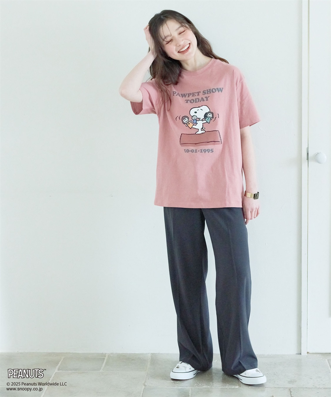 chara station 【PEANUTS/ピーナッツ】SNOOPY/スヌーピー PAWPET SHOW TODAY半袖プリントTシャツ_sub_11