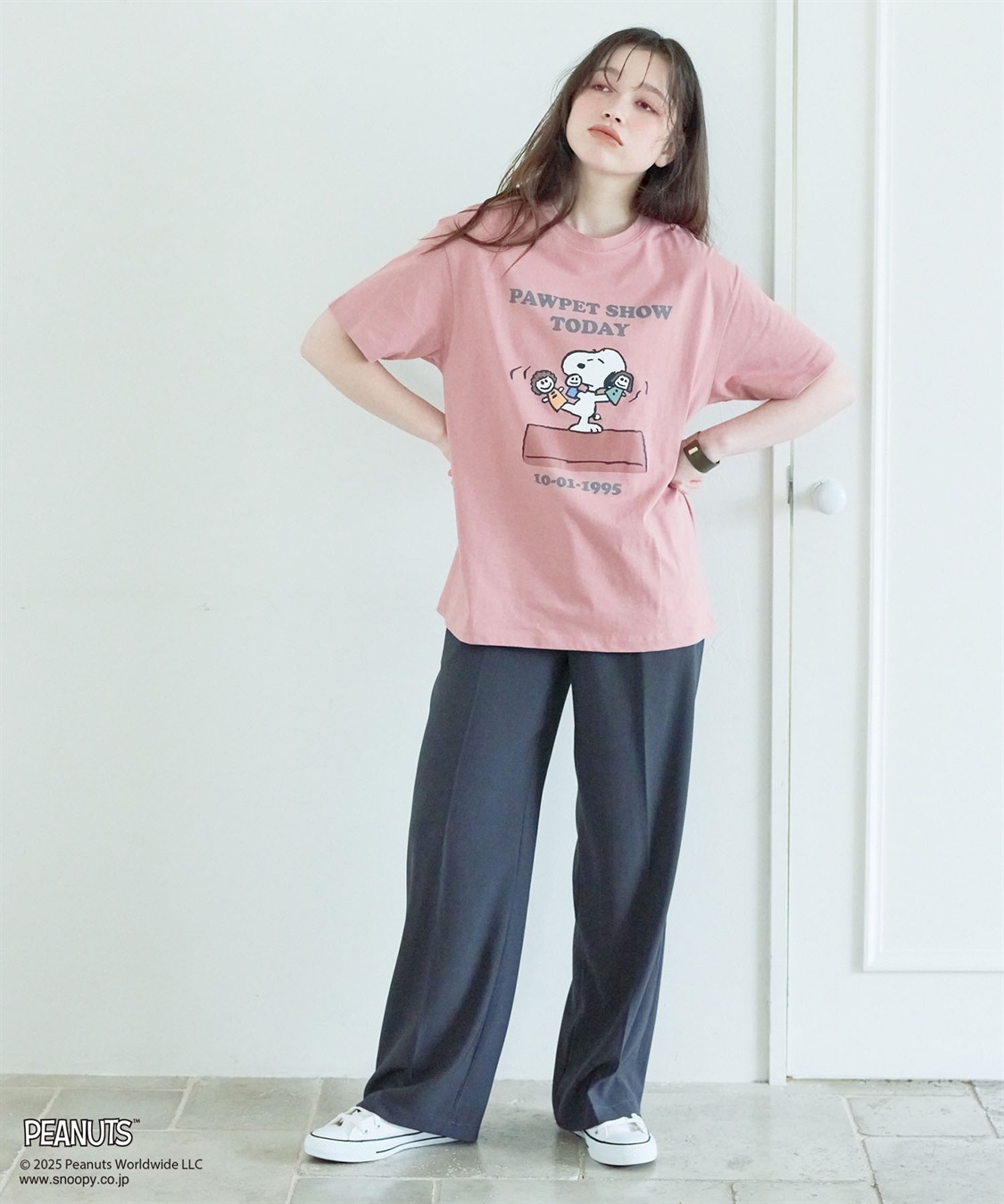 chara station 【PEANUTS/ピーナッツ】SNOOPY/スヌーピー PAWPET SHOW TODAY半袖プリントTシャツ_sub_12