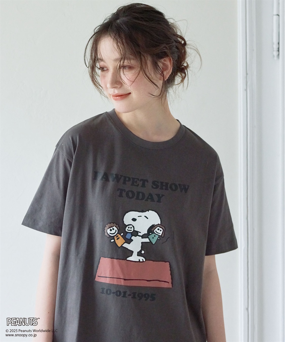 chara station 【PEANUTS/ピーナッツ】SNOOPY/スヌーピー PAWPET SHOW TODAY半袖プリントTシャツ_sub_13