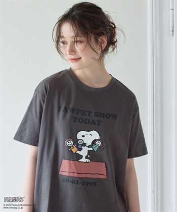 chara station 【PEANUTS/ピーナッツ】SNOOPY/スヌーピー PAWPET SHOW TODAY半袖プリントTシャツ_subthumb_13