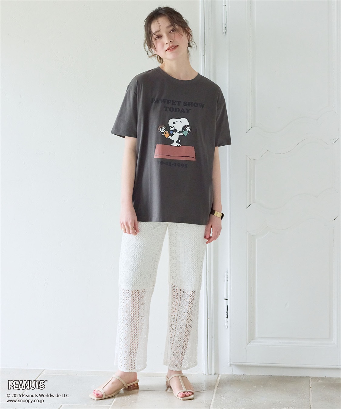 chara station 【PEANUTS/ピーナッツ】SNOOPY/スヌーピー PAWPET SHOW TODAY半袖プリントTシャツ_sub_16