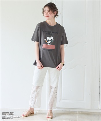 chara station 【PEANUTS/ピーナッツ】SNOOPY/スヌーピー PAWPET SHOW TODAY半袖プリントTシャツ_subthumb_17