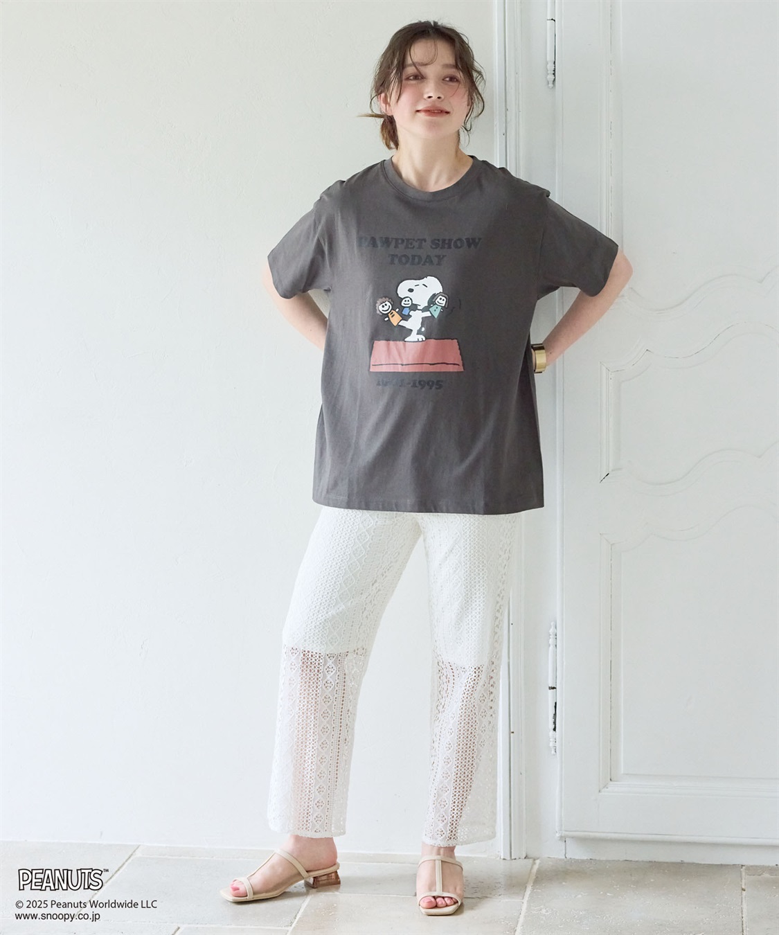 chara station 【PEANUTS/ピーナッツ】SNOOPY/スヌーピー PAWPET SHOW TODAY半袖プリントTシャツ_sub_18