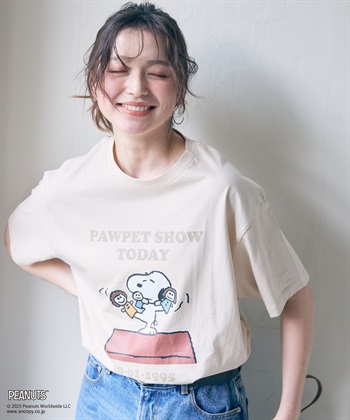chara station 【PEANUTS/ピーナッツ】SNOOPY/スヌーピー PAWPET SHOW TODAY半袖プリントTシャツ_subthumb_19