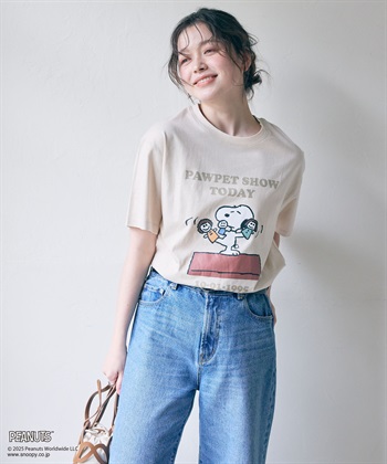 chara station 【PEANUTS/ピーナッツ】SNOOPY/スヌーピー PAWPET SHOW TODAY半袖プリントTシャツ_subthumb_21