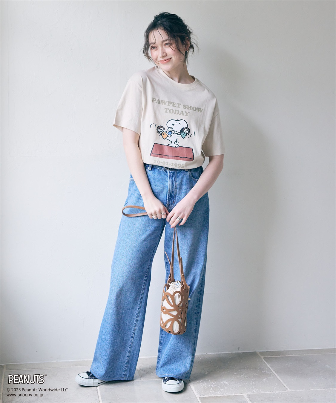 chara station 【PEANUTS/ピーナッツ】SNOOPY/スヌーピー PAWPET SHOW TODAY半袖プリントTシャツ_sub_22