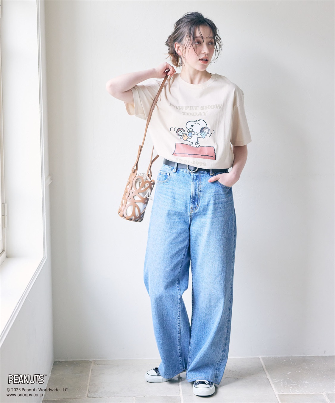 chara station 【PEANUTS/ピーナッツ】SNOOPY/スヌーピー PAWPET SHOW TODAY半袖プリントTシャツ_sub_23