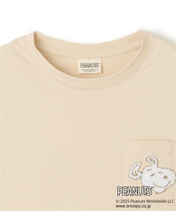 chara station 【PEANUTS/ピーナッツ】SNOOPY/スヌーピー胸ポケットサガラ刺繍半袖Tシャツ_subthumb_25