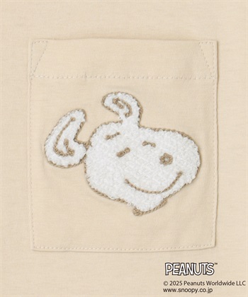 chara station 【PEANUTS/ピーナッツ】SNOOPY/スヌーピー胸ポケットサガラ刺繍半袖Tシャツ_subthumb_28