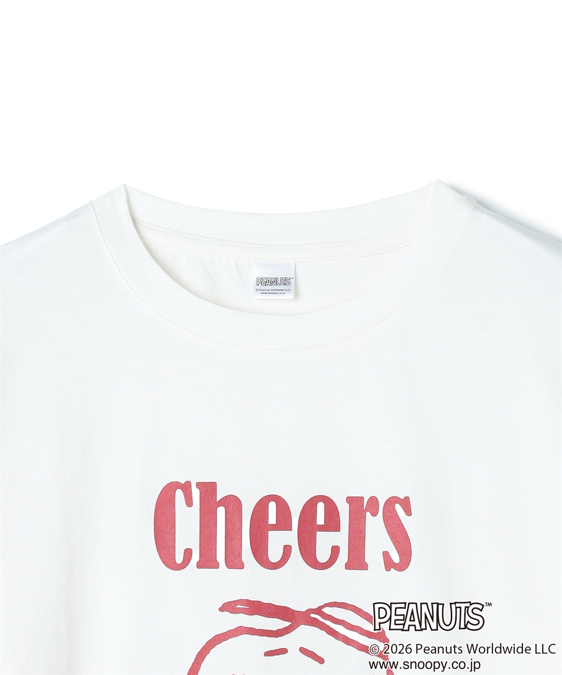 Life Style by cross marche 【PEANUTS/ピーナッツ】SNOOPY/スヌーピー『Cheers』プリント半袖Tシャツ_sub_2