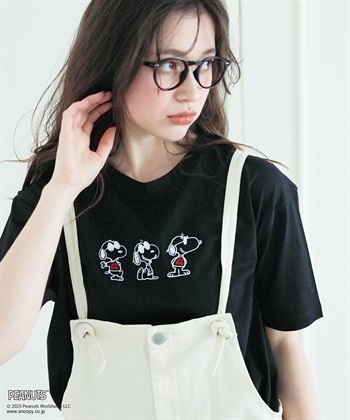 chara station 【PEANUTS/ピーナッツ】SNOOPY/スヌーピー3パターンフロントデザイン半袖Tシャツ_subthumb_2