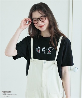 chara station 【PEANUTS/ピーナッツ】SNOOPY/スヌーピー3パターンフロントデザイン半袖Tシャツ_subthumb_5