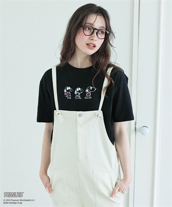 chara station 【PEANUTS/ピーナッツ】SNOOPY/スヌーピー3パターンフロントデザイン半袖Tシャツ_subthumb_7
