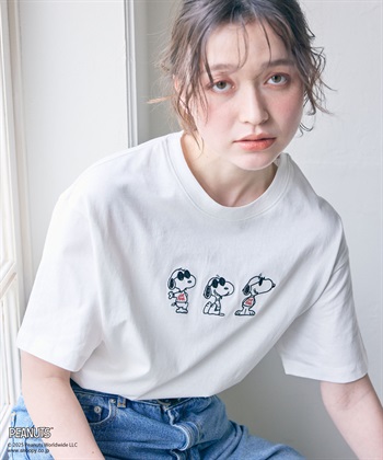 chara station 【PEANUTS/ピーナッツ】SNOOPY/スヌーピー3パターンフロントデザイン半袖Tシャツ_subthumb_11