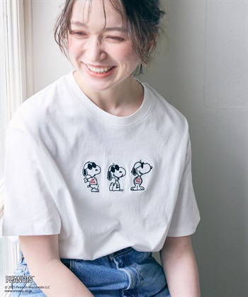 chara station 【PEANUTS/ピーナッツ】SNOOPY/スヌーピー3パターンフロントデザイン半袖Tシャツ_subthumb_13