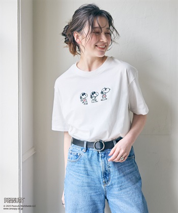 chara station 【PEANUTS/ピーナッツ】SNOOPY/スヌーピー3パターンフロントデザイン半袖Tシャツ_subthumb_14