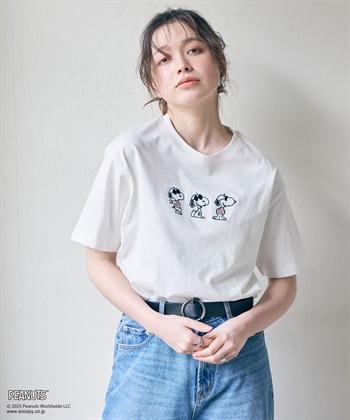 chara station 【PEANUTS/ピーナッツ】SNOOPY/スヌーピー3パターンフロントデザイン半袖Tシャツ_subthumb_18