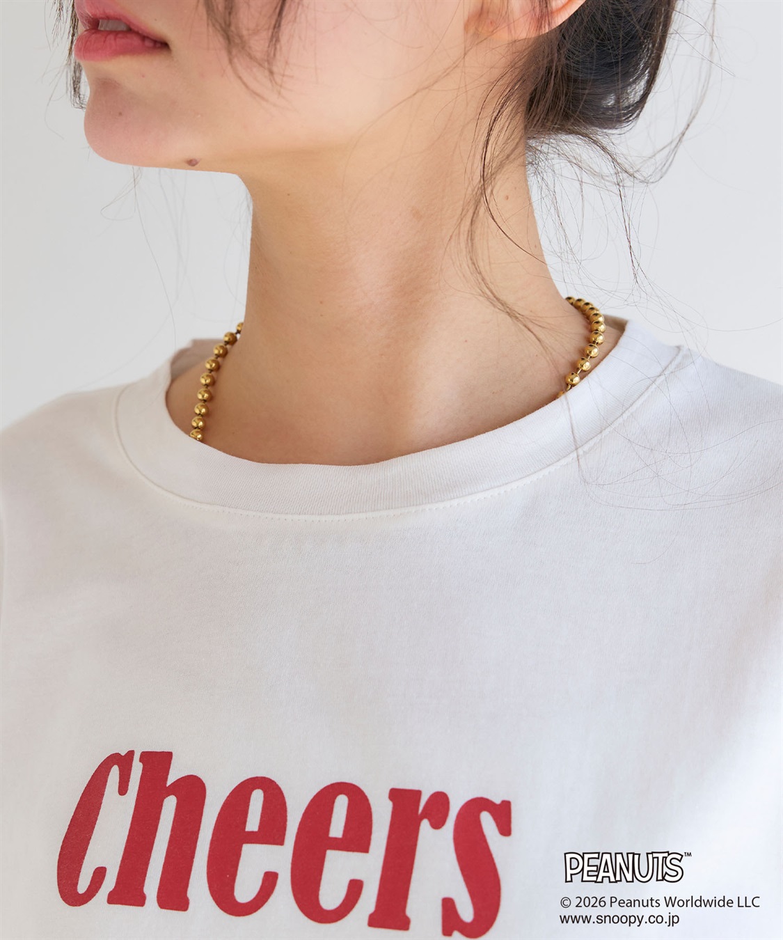 chara station 【PEANUTS/ピーナッツ】SNOOPY/スヌーピー『Cheers』プリント半袖Tシャツ_sub_19