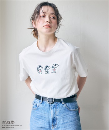chara station 【PEANUTS/ピーナッツ】SNOOPY/スヌーピー3パターンフロントデザイン半袖Tシャツ_subthumb_19