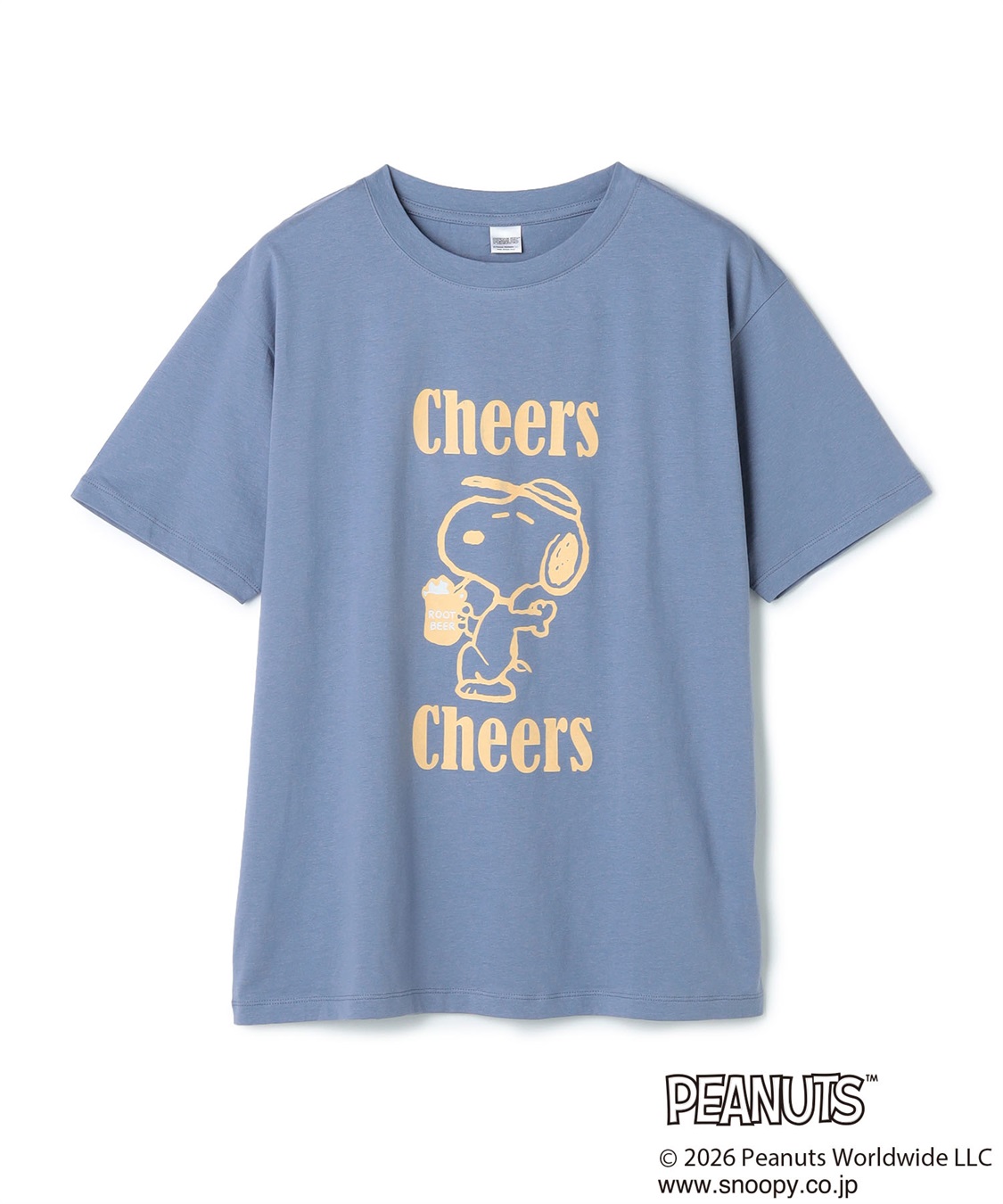 chara station 【PEANUTS/ピーナッツ】SNOOPY/スヌーピー『Cheers』プリント半袖Tシャツ_sub_22