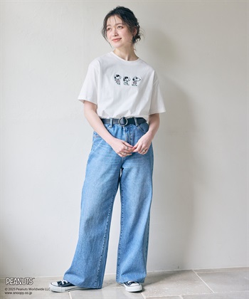 chara station 【PEANUTS/ピーナッツ】SNOOPY/スヌーピー3パターンフロントデザイン半袖Tシャツ_subthumb_22