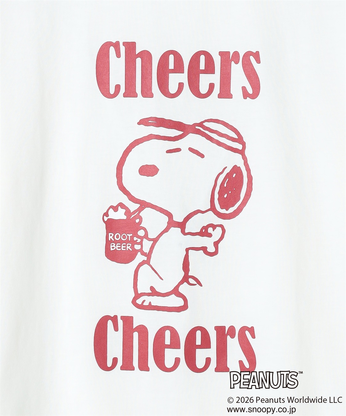 chara station 【PEANUTS/ピーナッツ】SNOOPY/スヌーピー『Cheers』プリント半袖Tシャツ_sub_28