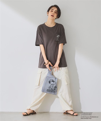 Life Style by cross marche 【PEANUTS/ピーナッツ】スヌーピー&ウッドストック　マルシェニットトートバッグ_subthumb_8
