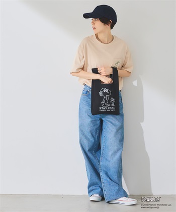 Life Style by cross marche 【PEANUTS/ピーナッツ】スヌーピー&ウッドストック　マルシェニットトートバッグ_subthumb_16