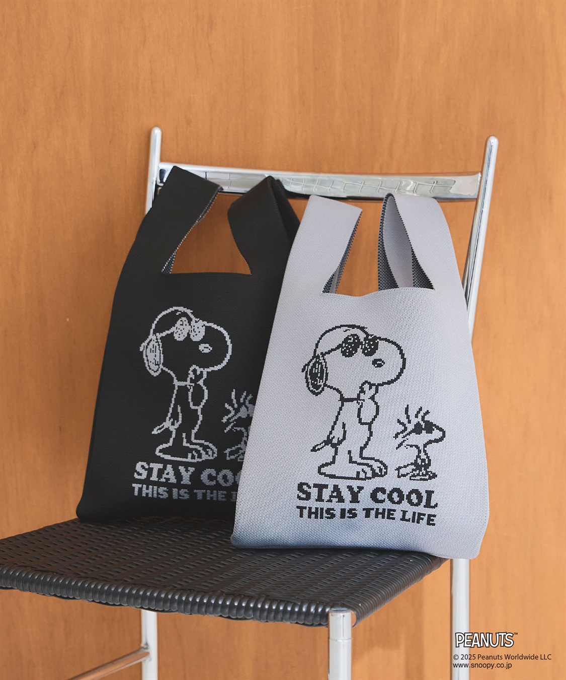 chara station 【PEANUTS/ピーナッツ】スヌーピー&ウッドストック　マルシェニットトートバッグ_sub_19