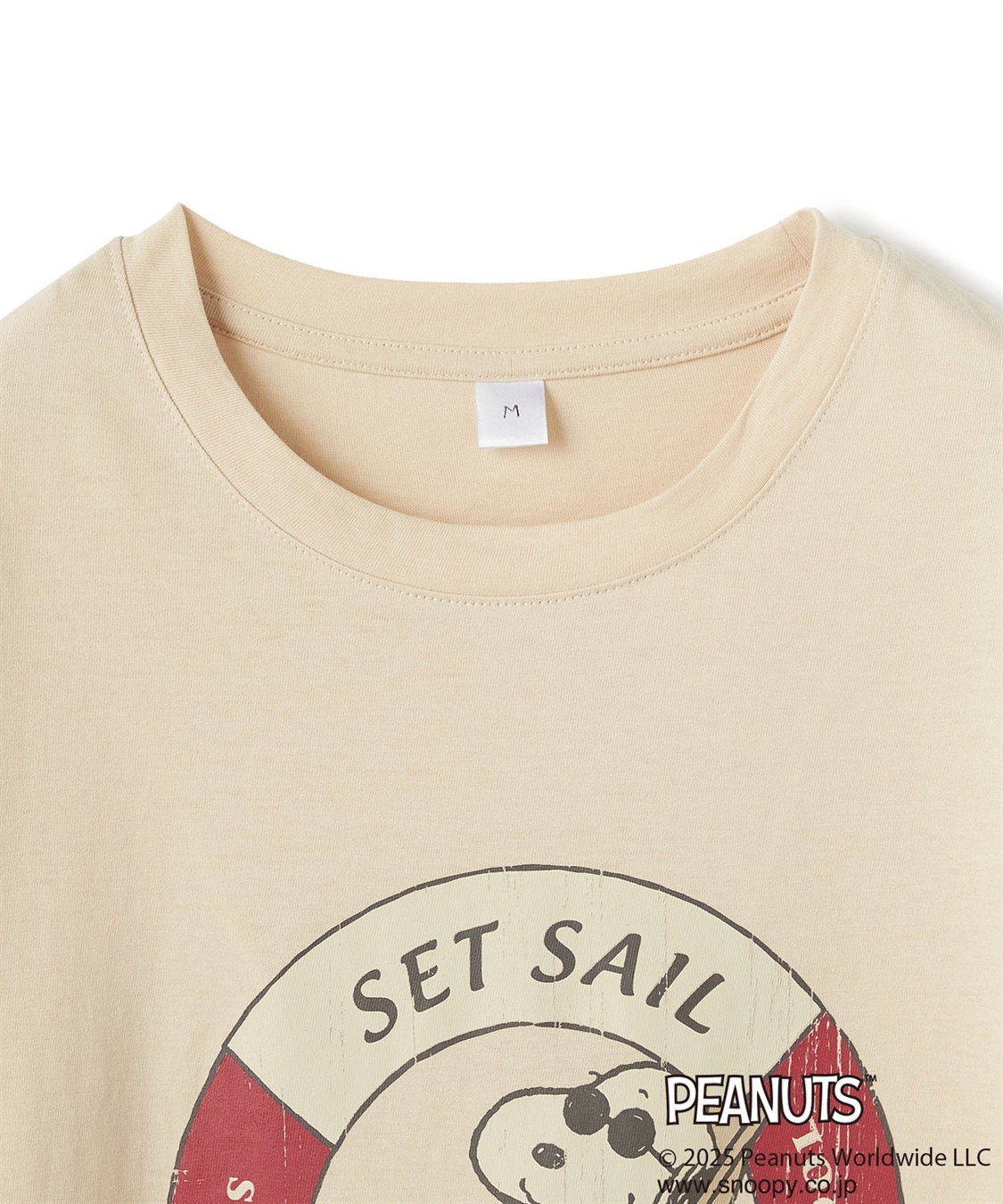 chara station 【PEANUTS/ピーナッツ】SNOOPY/スヌーピー浮き輪プリント半袖Tシャツ_sub_25