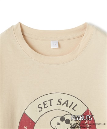 Life Style by cross marche 【PEANUTS/ピーナッツ】SNOOPY/スヌーピー浮き輪プリント半袖Tシャツ_subthumb_25