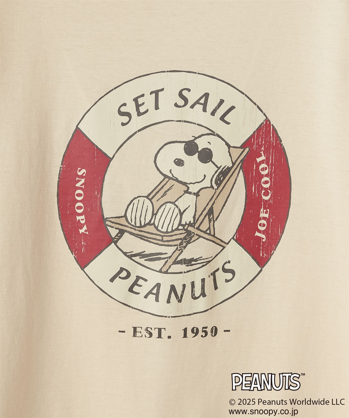 chara station 【PEANUTS/ピーナッツ】SNOOPY/スヌーピー浮き輪プリント半袖Tシャツ_sub_28