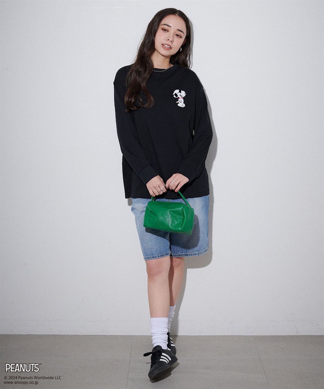 chara station 【PEANUTS/ピーナッツ】スヌーピー/SNOOPY サガラ刺繍ロンT_sub_11