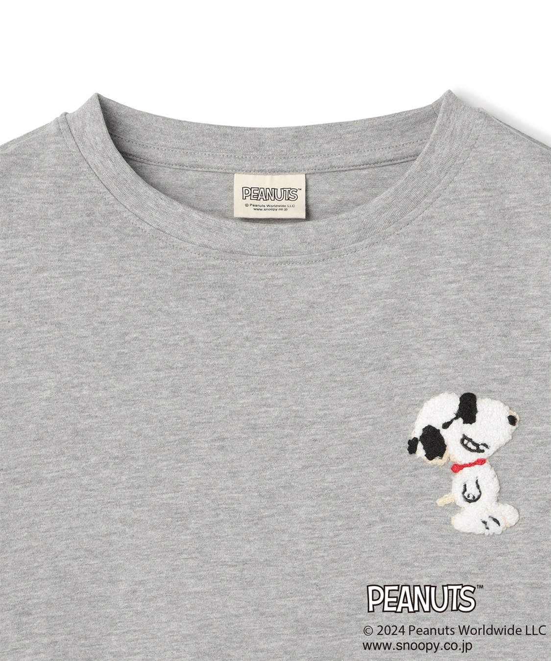 chara station 【PEANUTS/ピーナッツ】スヌーピー/SNOOPY サガラ刺繍ロンT_sub_25