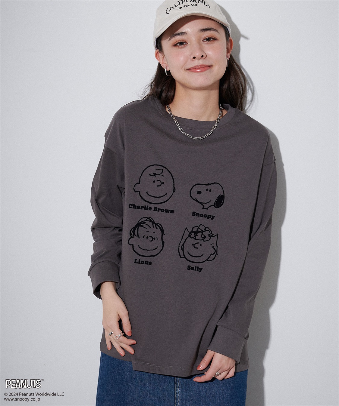 Life Style by cross marche 【PEANUTS/ピーナッツ】スヌーピー/SNOOPY フロッキープリントロンT_sub_2