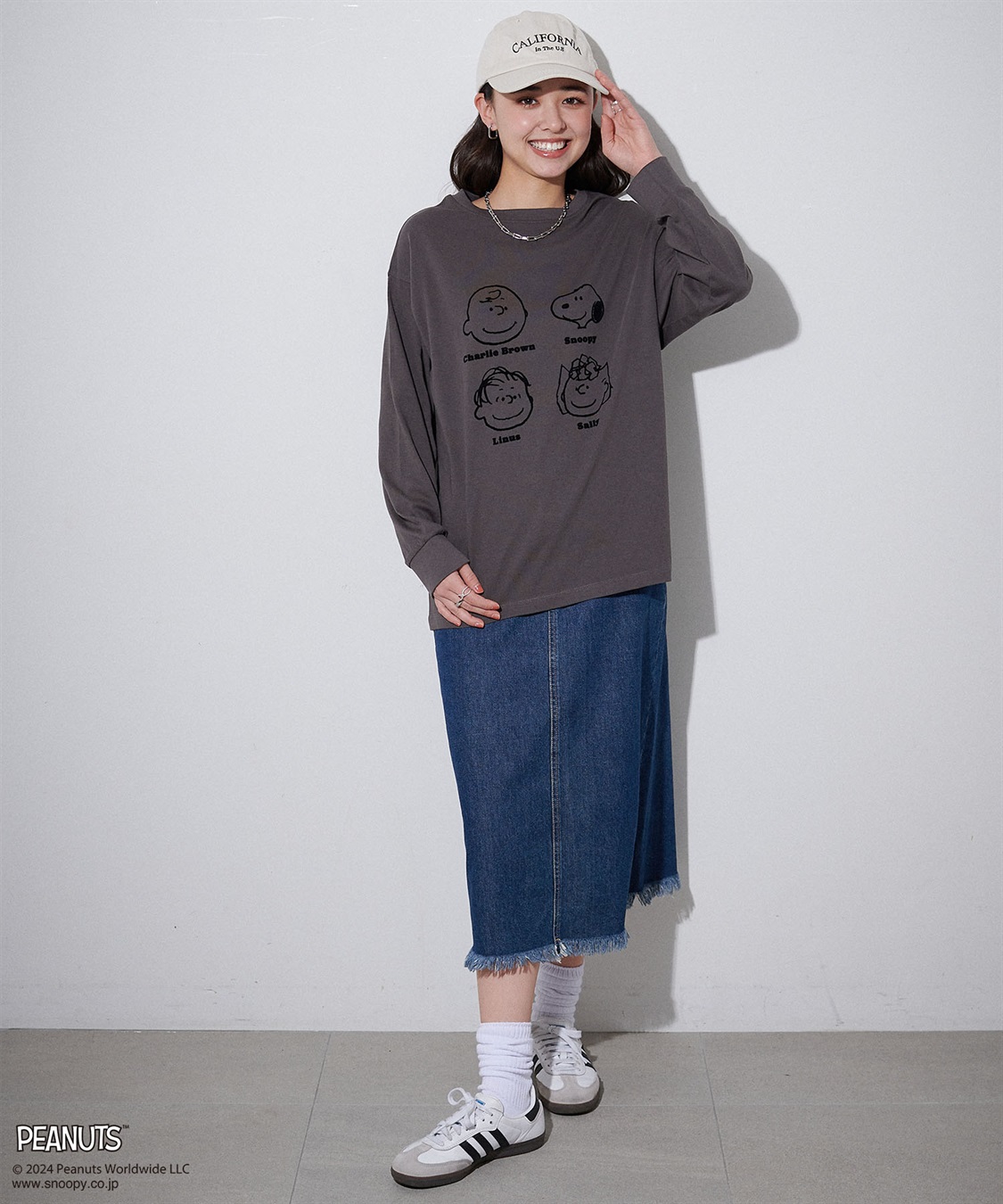 Life Style by cross marche 【PEANUTS/ピーナッツ】スヌーピー/SNOOPY フロッキープリントロンT_sub_3