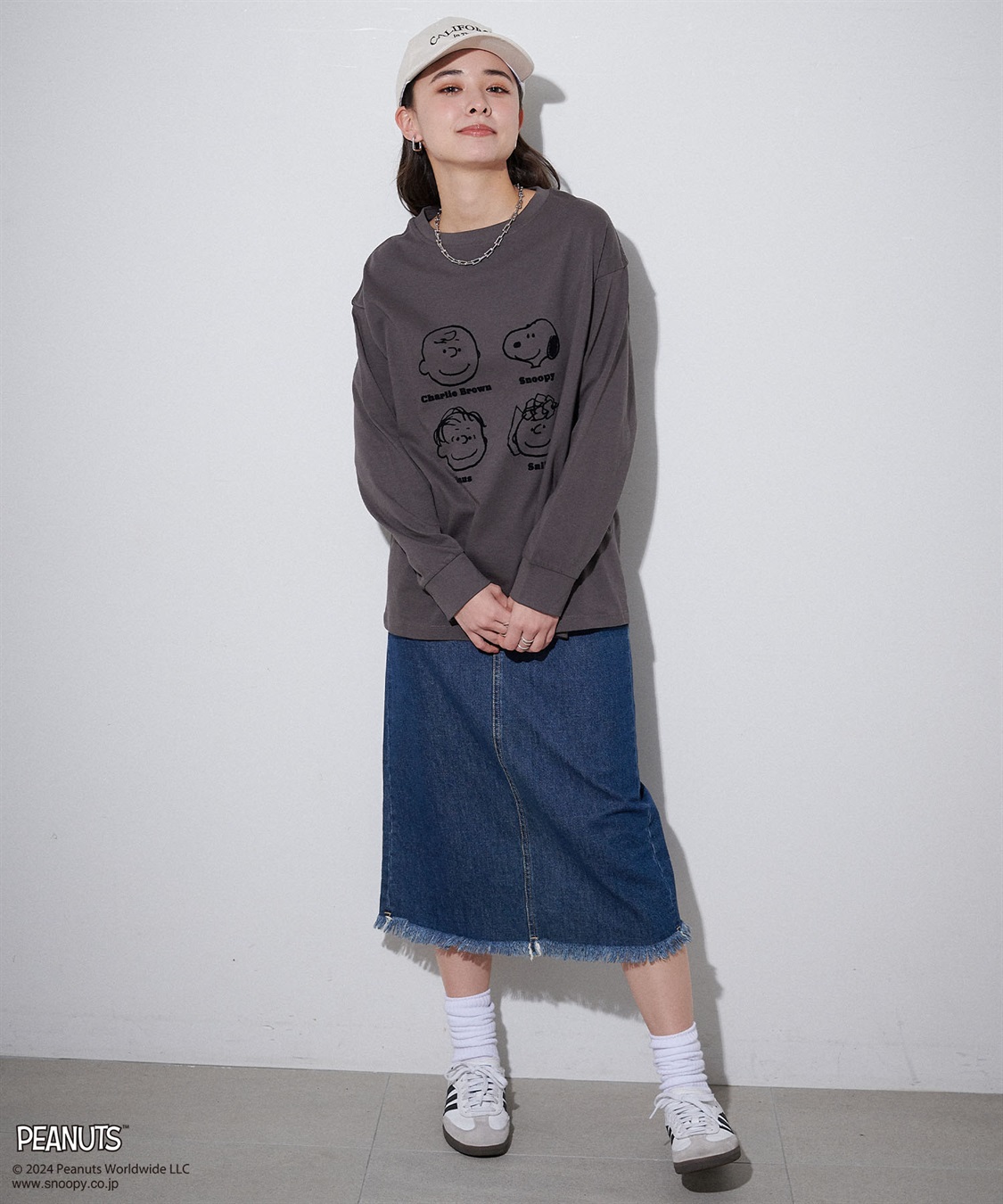 Life Style by cross marche 【PEANUTS/ピーナッツ】スヌーピー/SNOOPY フロッキープリントロンT_sub_4