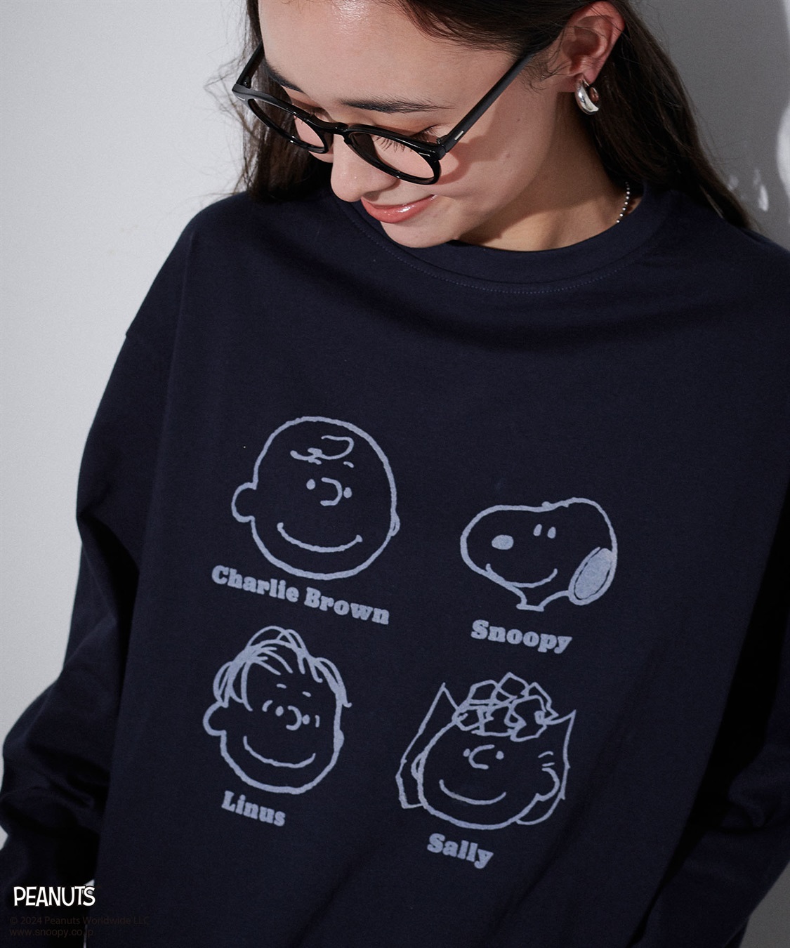 Life Style by cross marche 【PEANUTS/ピーナッツ】スヌーピー/SNOOPY フロッキープリントロンT_sub_5