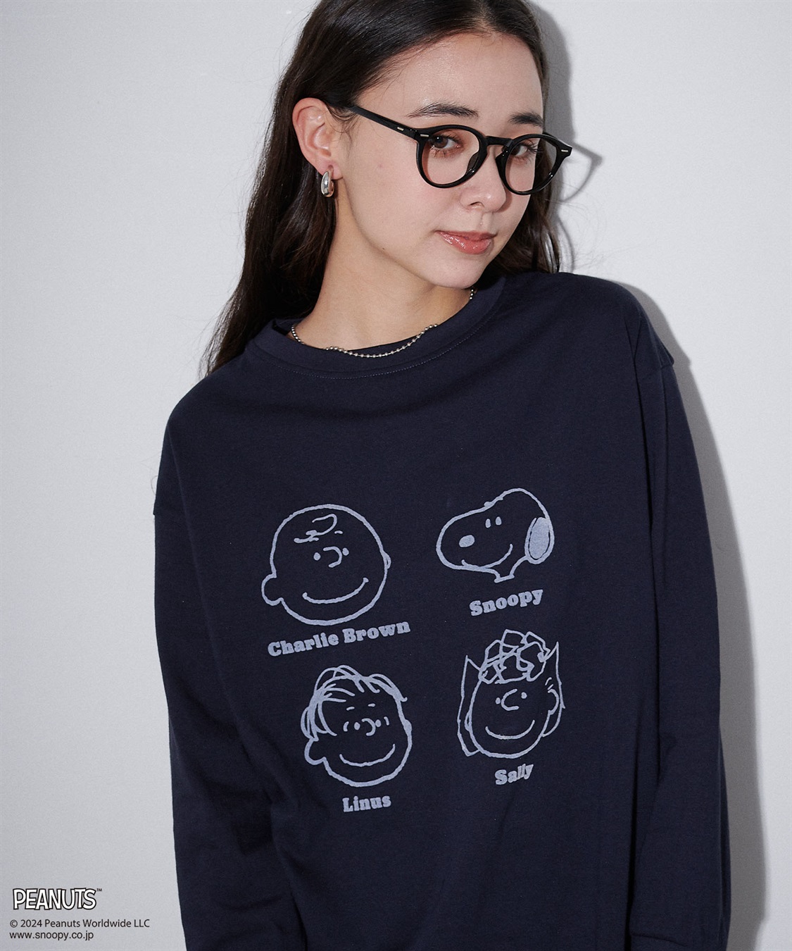 Life Style by cross marche 【PEANUTS/ピーナッツ】スヌーピー/SNOOPY フロッキープリントロンT_sub_6