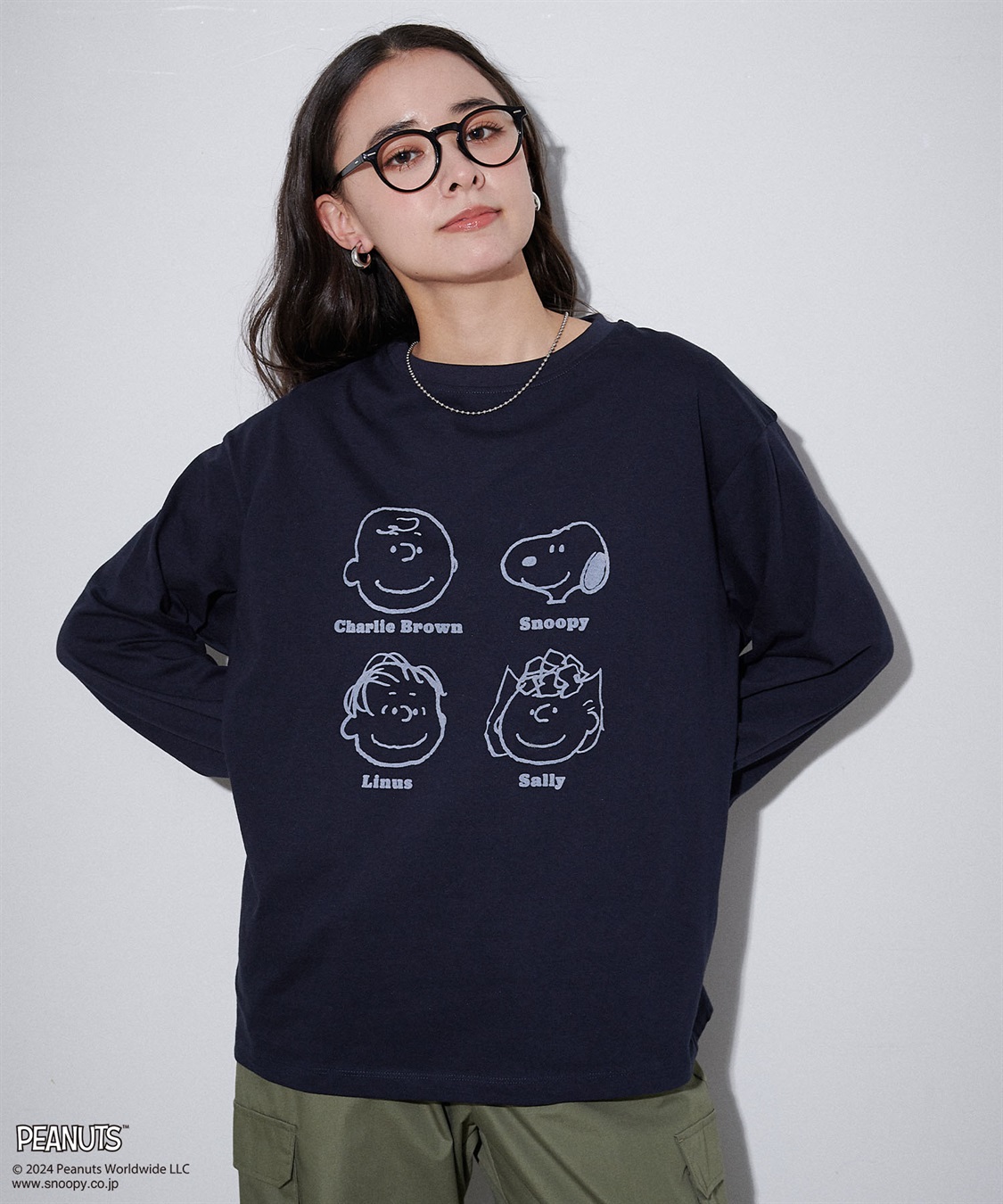 Life Style by cross marche 【PEANUTS/ピーナッツ】スヌーピー/SNOOPY フロッキープリントロンT_sub_7
