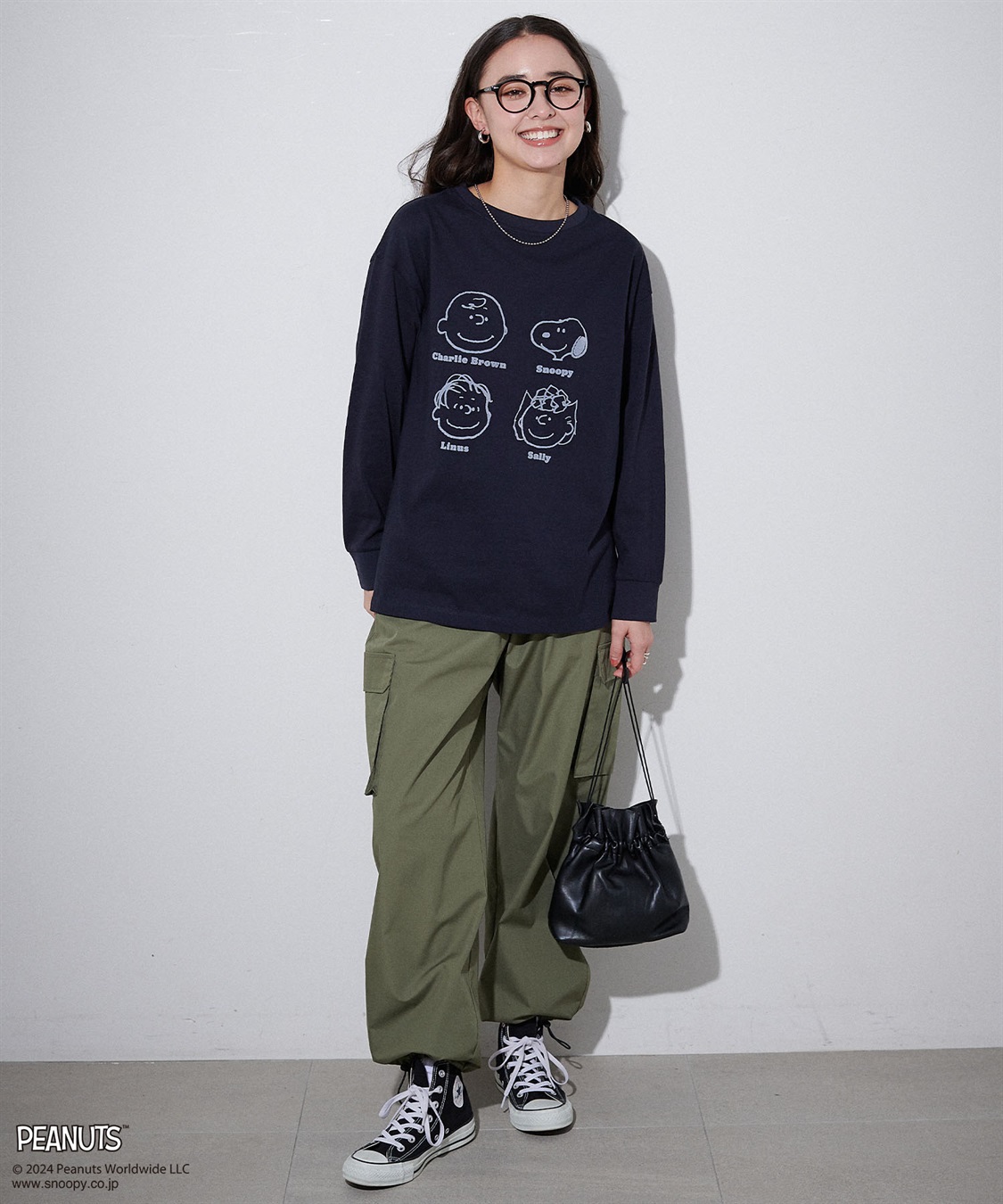 Life Style by cross marche 【PEANUTS/ピーナッツ】スヌーピー/SNOOPY フロッキープリントロンT_sub_8