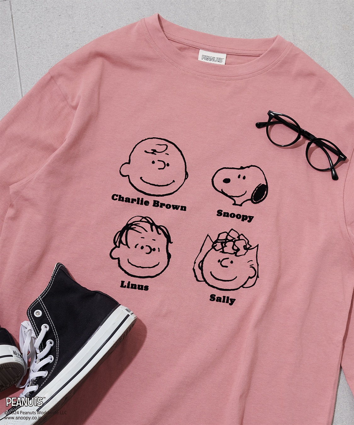 Life Style by cross marche 【PEANUTS/ピーナッツ】スヌーピー/SNOOPY フロッキープリントロンT_sub_10