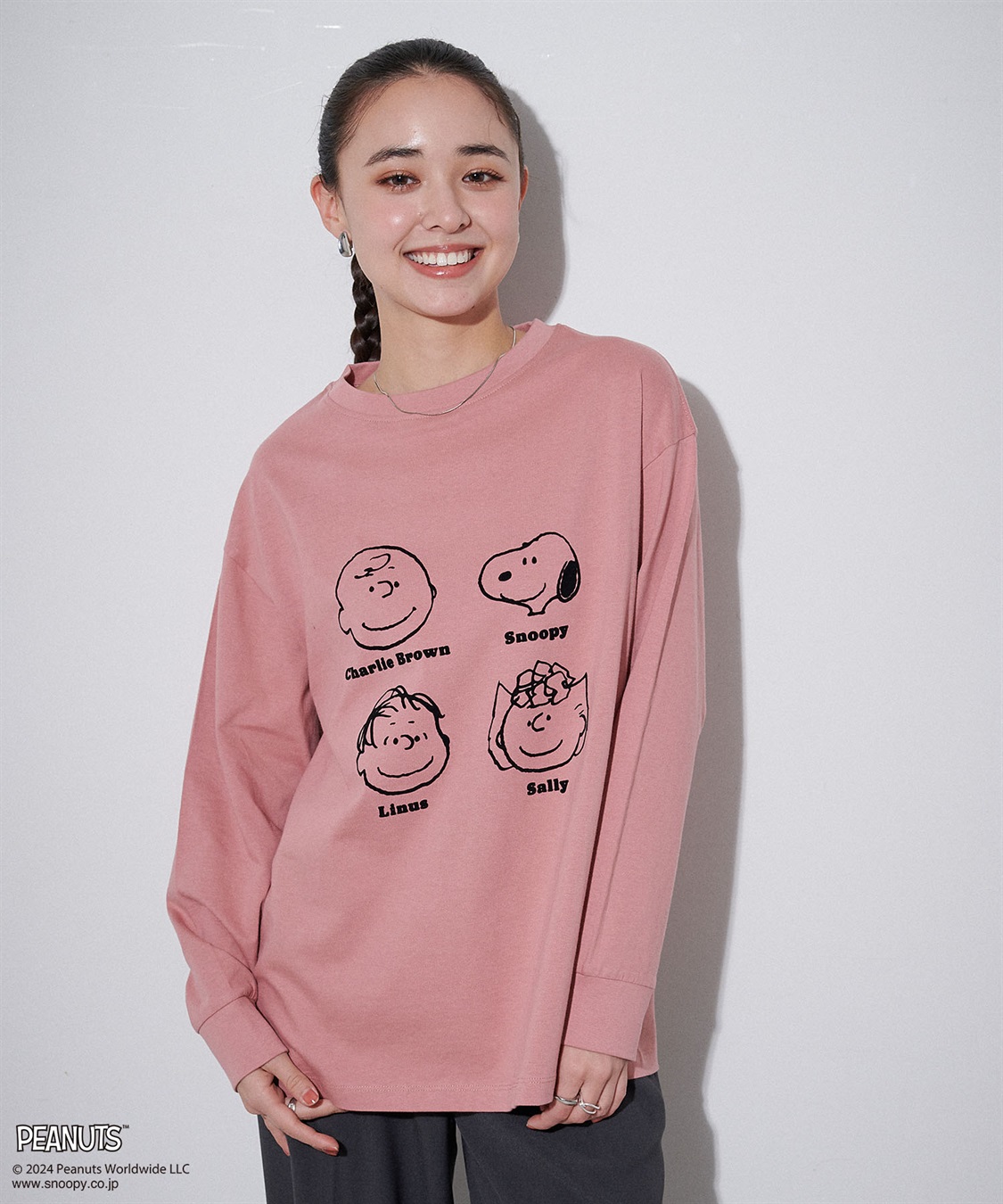 Life Style by cross marche 【PEANUTS/ピーナッツ】スヌーピー/SNOOPY フロッキープリントロンT_sub_12