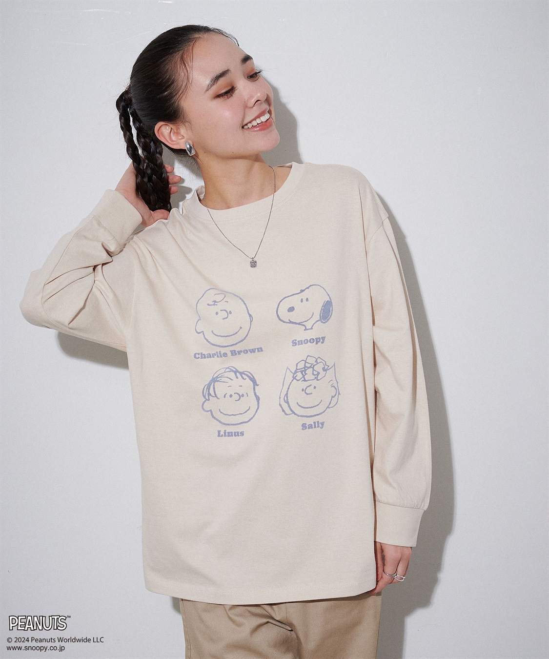 Life Style by cross marche 【PEANUTS/ピーナッツ】スヌーピー/SNOOPY フロッキープリントロンT_sub_17