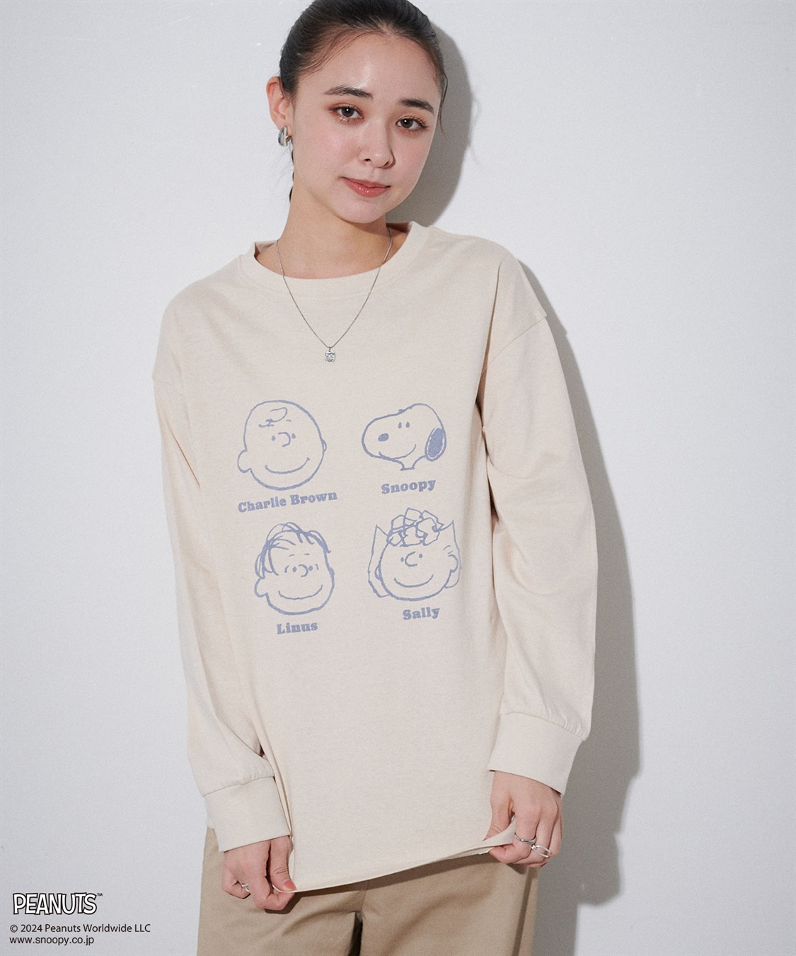 Life Style by cross marche 【PEANUTS/ピーナッツ】スヌーピー/SNOOPY フロッキープリントロンT_sub_18