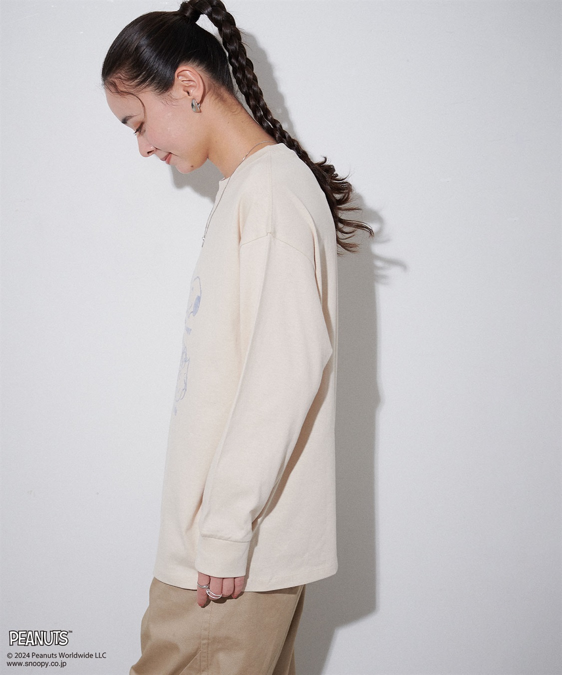 Life Style by cross marche 【PEANUTS/ピーナッツ】スヌーピー/SNOOPY フロッキープリントロンT_sub_19