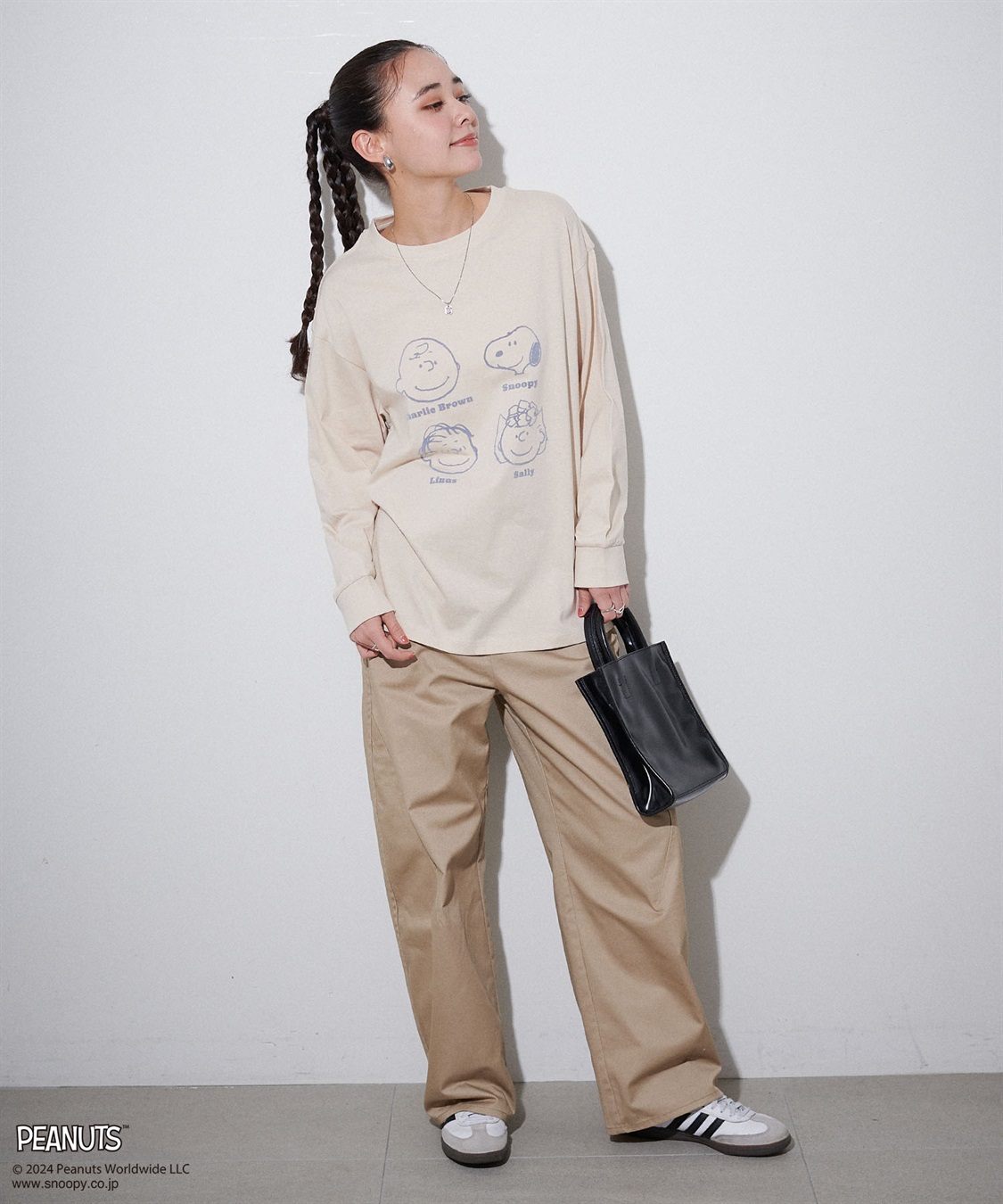 Life Style by cross marche 【PEANUTS/ピーナッツ】スヌーピー/SNOOPY フロッキープリントロンT_sub_21