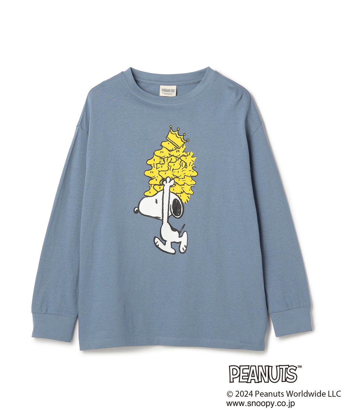 chara station 【PEANUTS/ピーナッツ】スヌーピー/SNOOPY スリーブ刺繍デザインロンT_sub_22