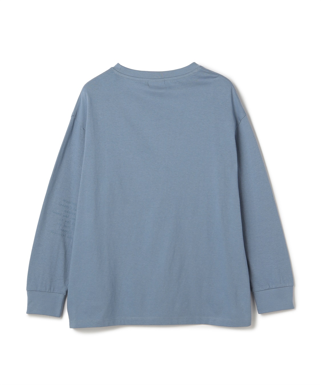 chara station 【PEANUTS/ピーナッツ】スヌーピー/SNOOPY スリーブ刺繍デザインロンT_sub_23