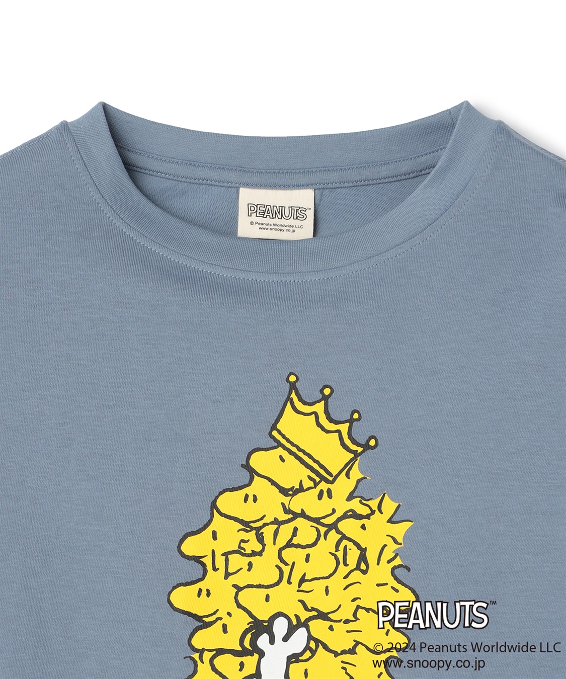 chara station 【PEANUTS/ピーナッツ】スヌーピー/SNOOPY スリーブ刺繍デザインロンT_sub_24